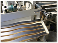 bedspring strips with foil surface with forming
