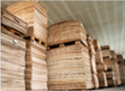 Lagerung der Holzplatten