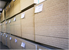 plaques de bois en stock